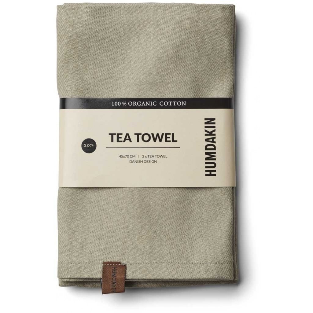ORGANIC TEA TOWEL, 2-pack., oak